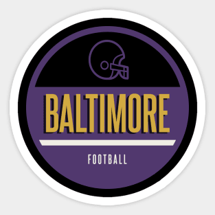 Baltimore retro football Sticker